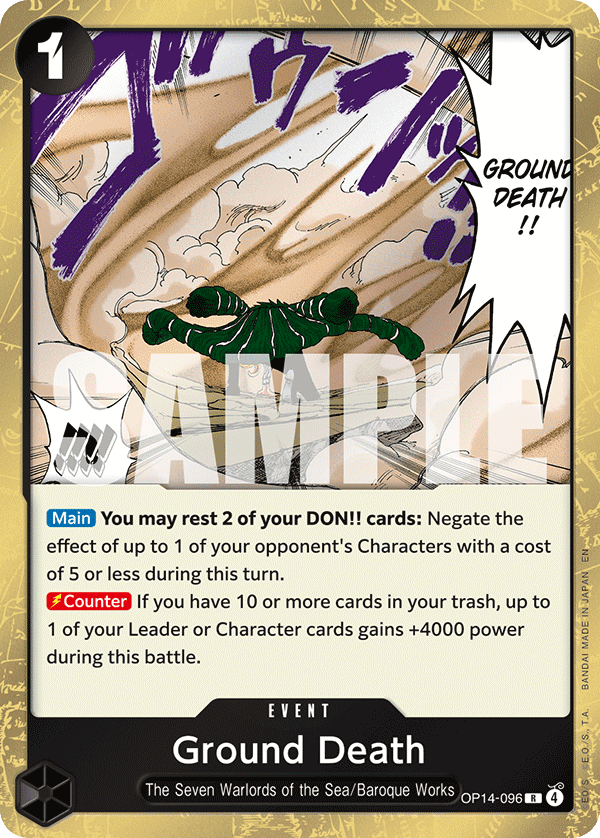 Ground Death OP14-096 One Piece TCG