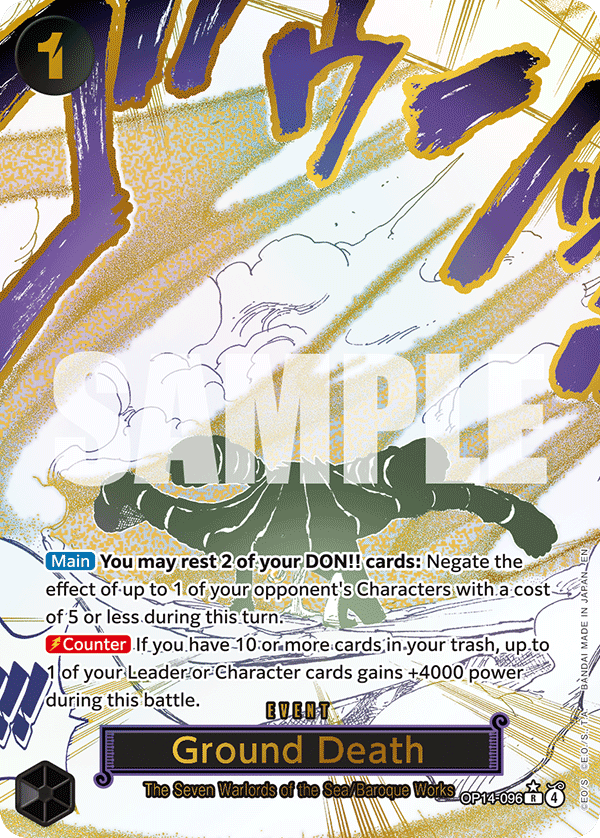 Ground Death (Alternate Art) OP14-096_p1 One Piece TCG