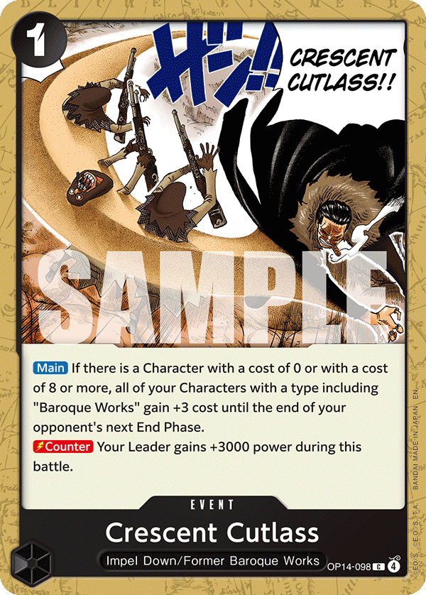 Crescent Cutlass OP14-098 One Piece TCG