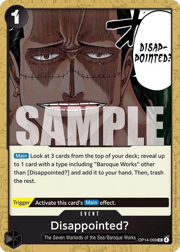 Disappointed? OP14-099 One Piece TCG