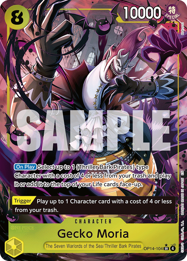 Gecko Moria - OP14-104 (Alternate Art) OP14-104_p1 One Piece TCG