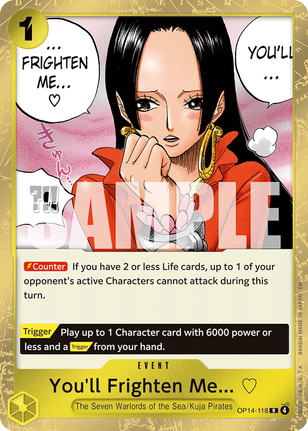 You'll Frighten Me... OP14-118 One Piece TCG