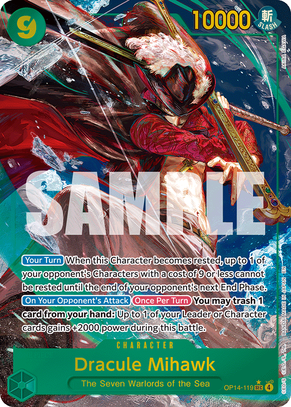 Dracule Mihawk - OP14-119 (Alternate Art) OP14-119_p1 One Piece TCG