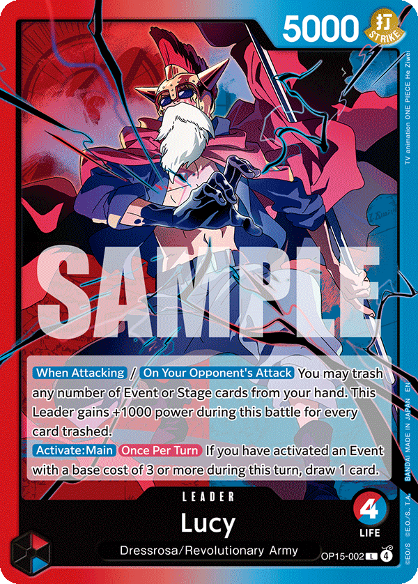 Lucy OP15-002 One Piece TCG