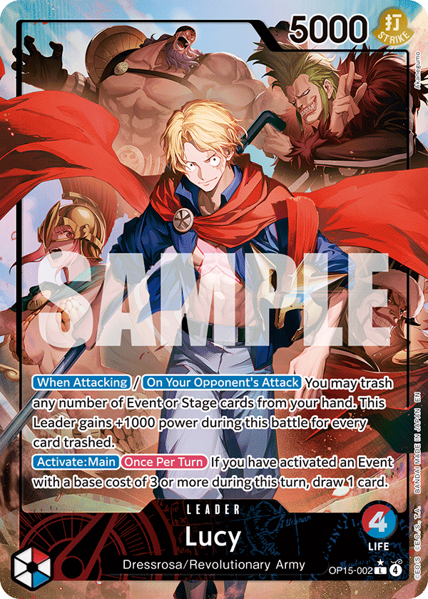 Lucy (Alternate Art) OP15-002_p1 One Piece TCG