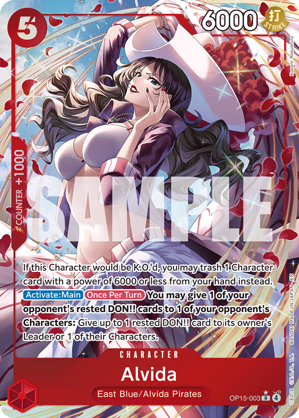 Alvida (Alternate Art) OP15-003_p1 One Piece TCG