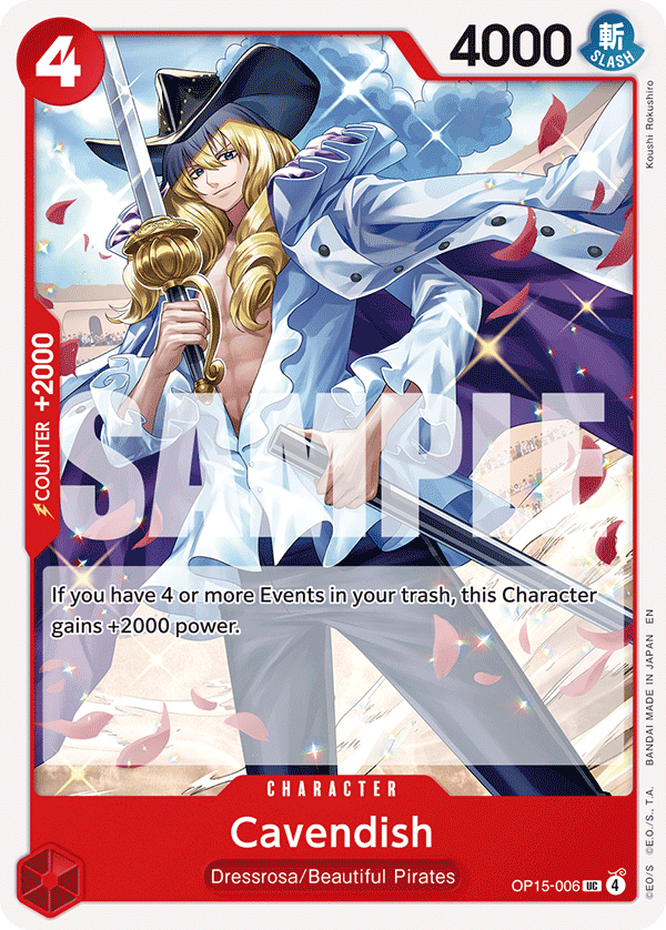 Cavendish OP15-006 One Piece TCG