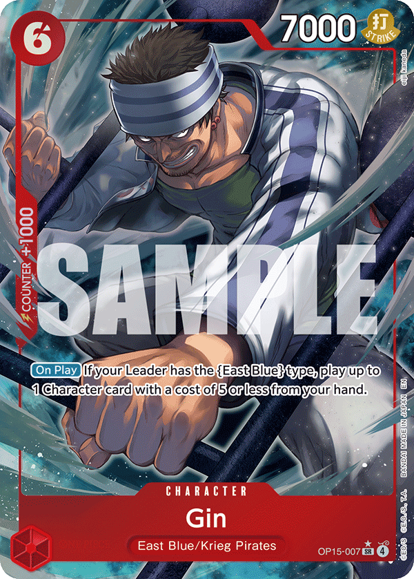 Gin (Alternate Art) OP15-007_p1 One Piece TCG