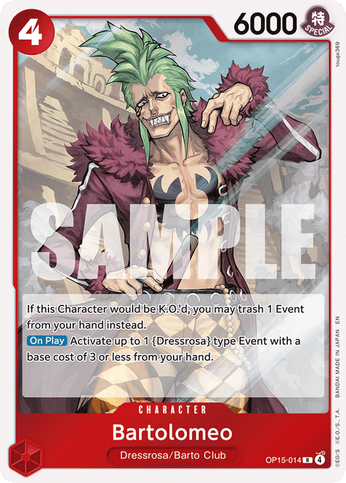 Bartolomeo OP15-014 One Piece TCG