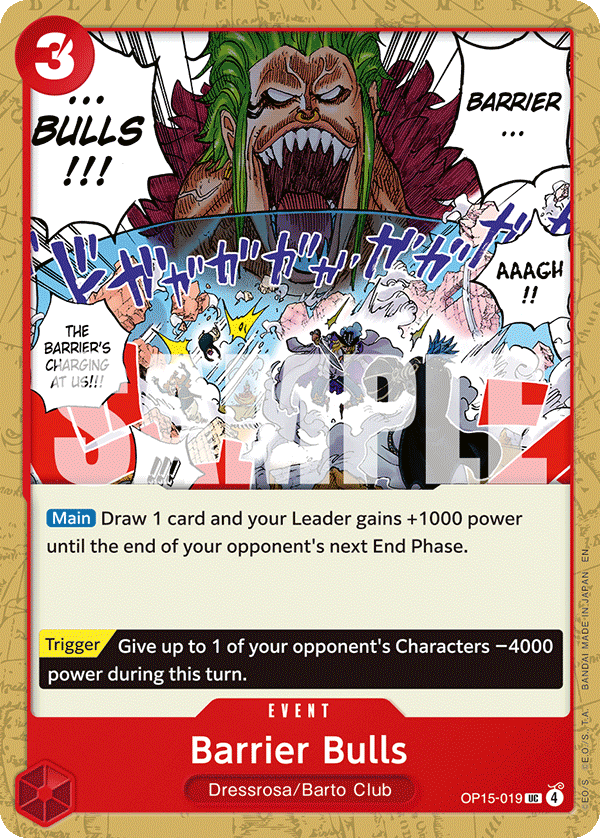 Barrier Bulls OP15-019 One Piece TCG