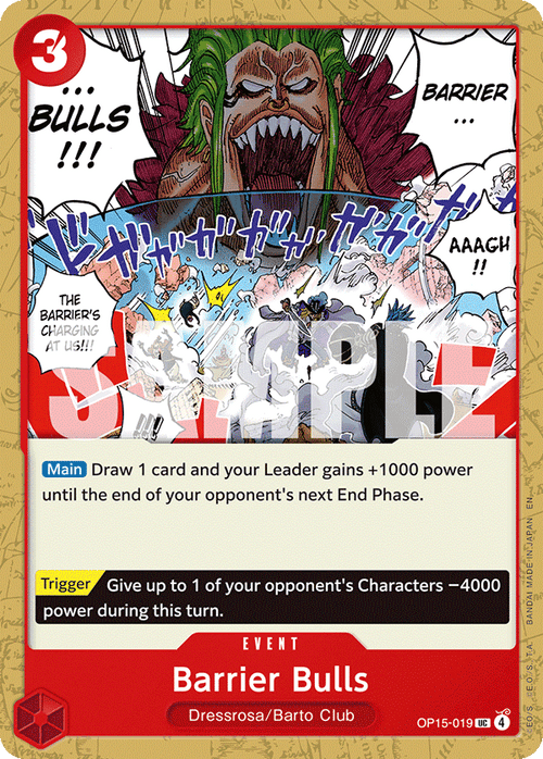 Barrier Bulls OP15-019 One Piece TCG