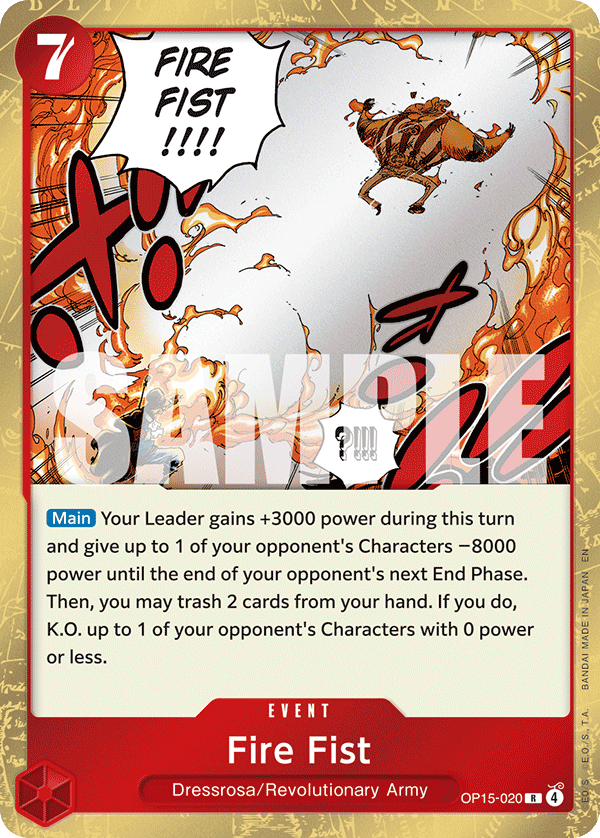 Fire Fist OP15-020 One Piece TCG