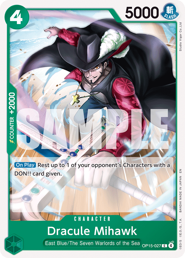 Dracule Mihawk OP15-027 One Piece TCG