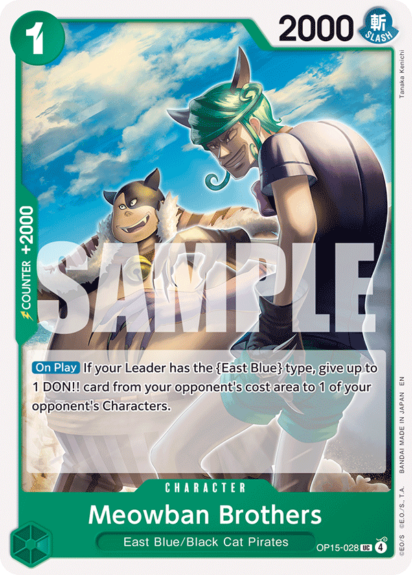 Meowban Brothers OP15-028 One Piece TCG