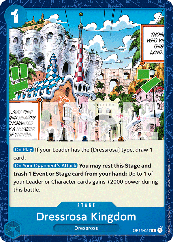 Dressrosa Kingdom OP15-057 One Piece TCG