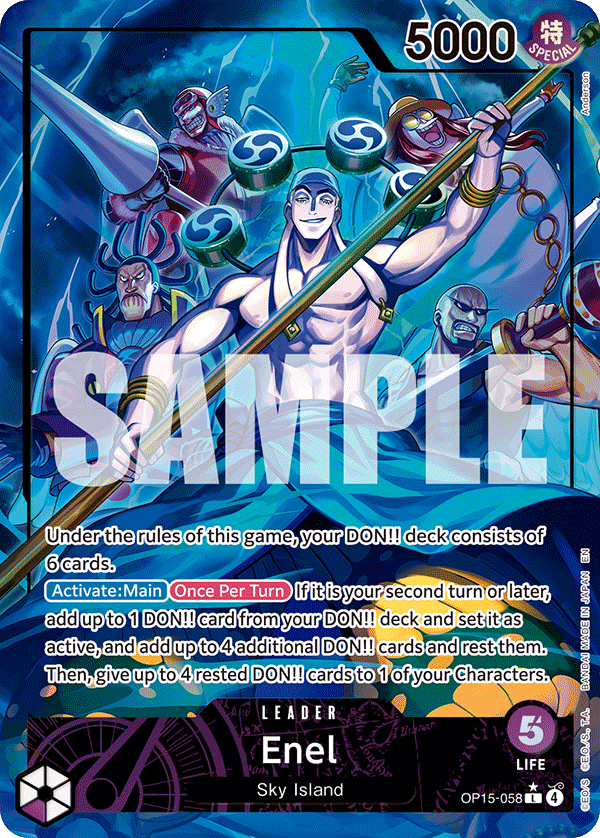 Enel (OP15-058) (Alternate Art) OP15-058_p1 One Piece TCG
