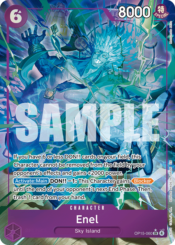 Enel (OP15-060) (Alternate Art) OP15-060_p1 One Piece TCG