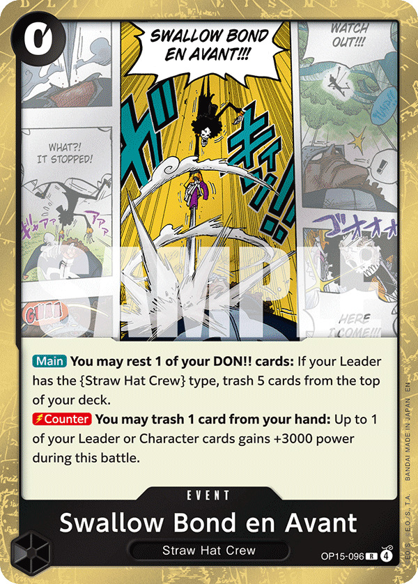 Swallow Bond en Avant OP15-096 One Piece TCG