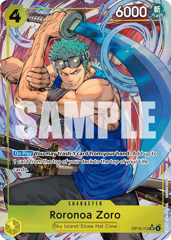 Roronoa Zoro (OP15-113) (Alternate Art) OP15-113_p1 One Piece TCG