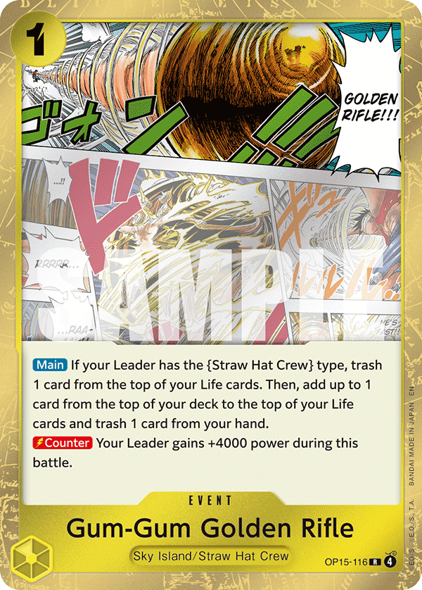 Gum-Gum Golden Rifle OP15-116 One Piece TCG