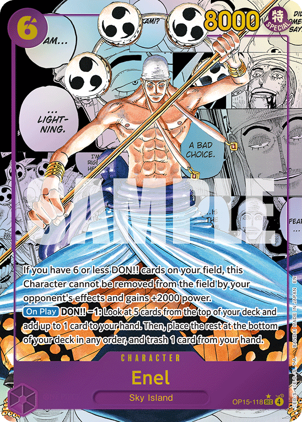 Enel (OP15-118) (Manga) OP15-118_p2 One Piece TCG