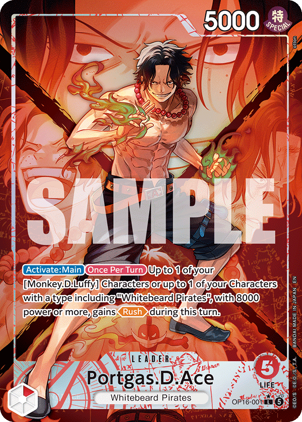 Portgas.D.Ace (001) (Alternate Art) OP16-001_p1 One Piece TCG