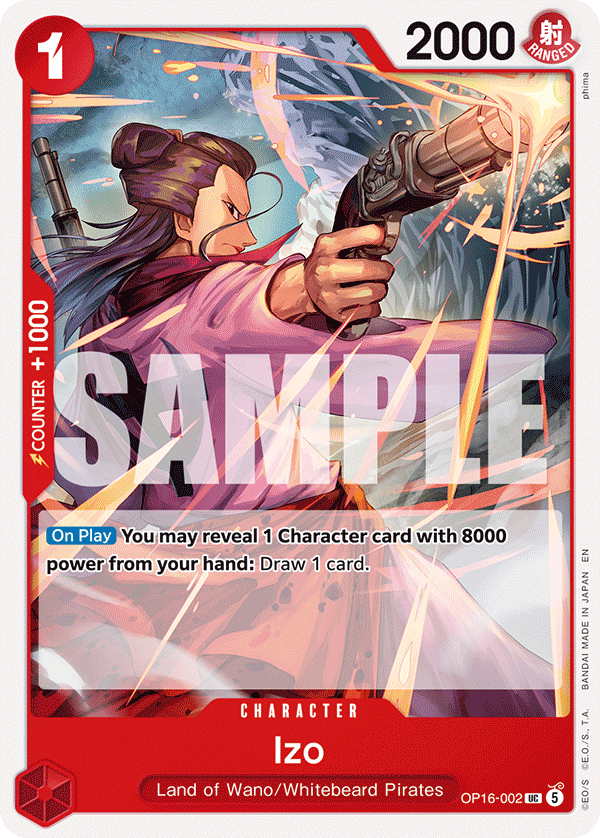 Izo OP16-002 One Piece TCG