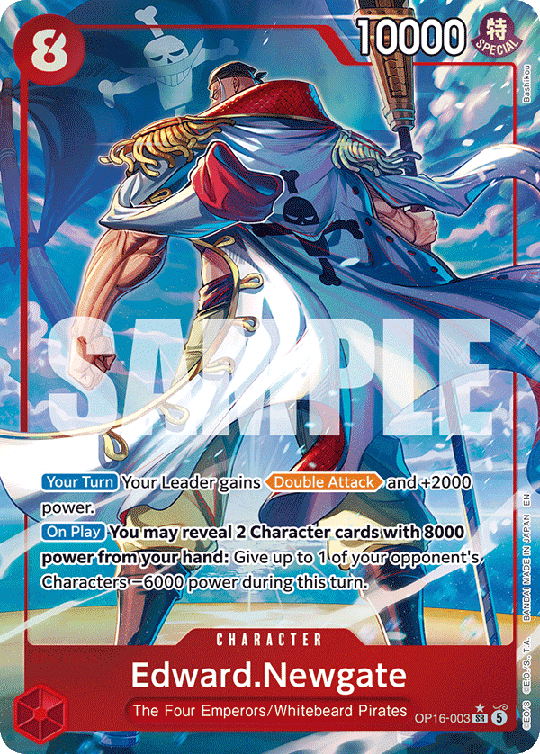 Edward.Newgate (Alternate Art) OP16-003_p1 One Piece TCG