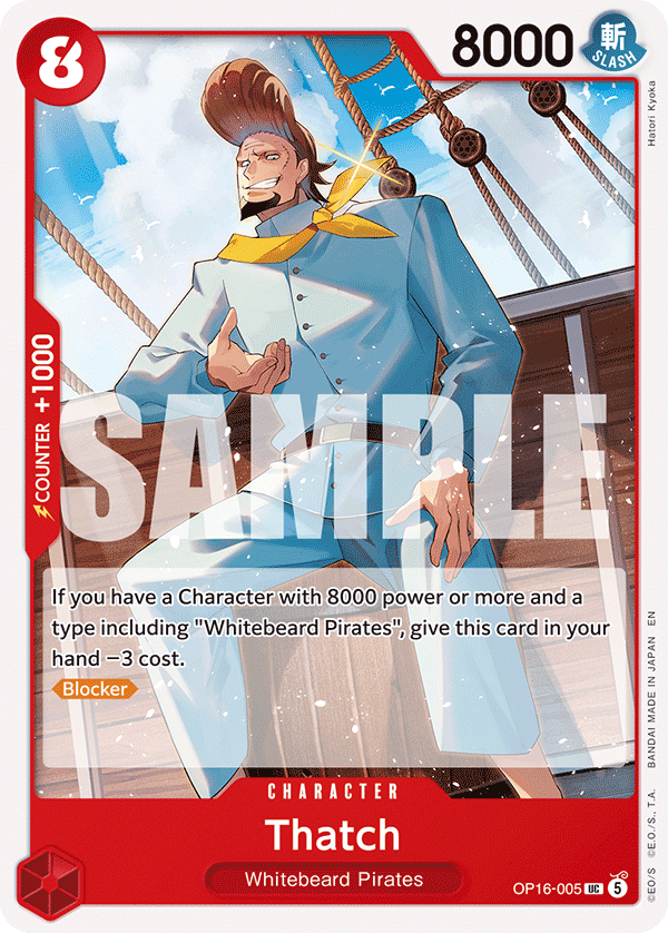 Thatch OP16-005 One Piece TCG