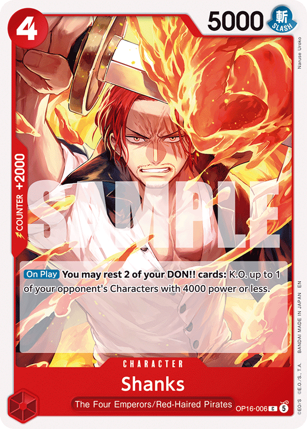 Shanks OP16-006 One Piece TCG