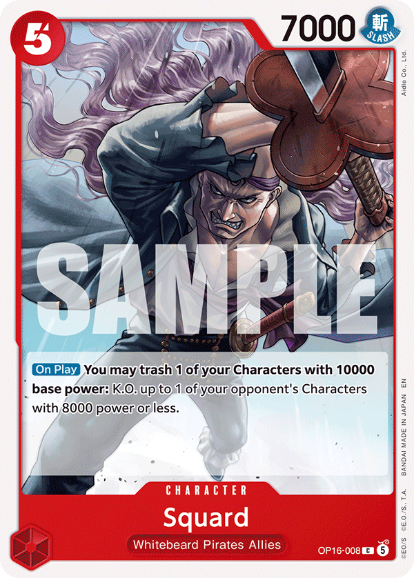 Squard OP16-008 One Piece TCG