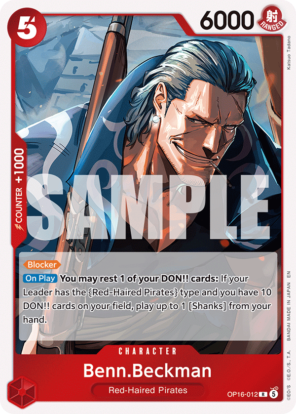 Benn.Beckman OP16-012 One Piece TCG
