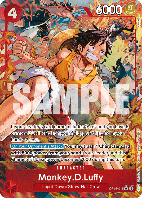 Monkey.D.Luffy (Alternate Art) OP16-015_p1 One Piece TCG