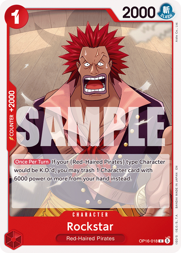 Rockstar OP16-018 One Piece TCG