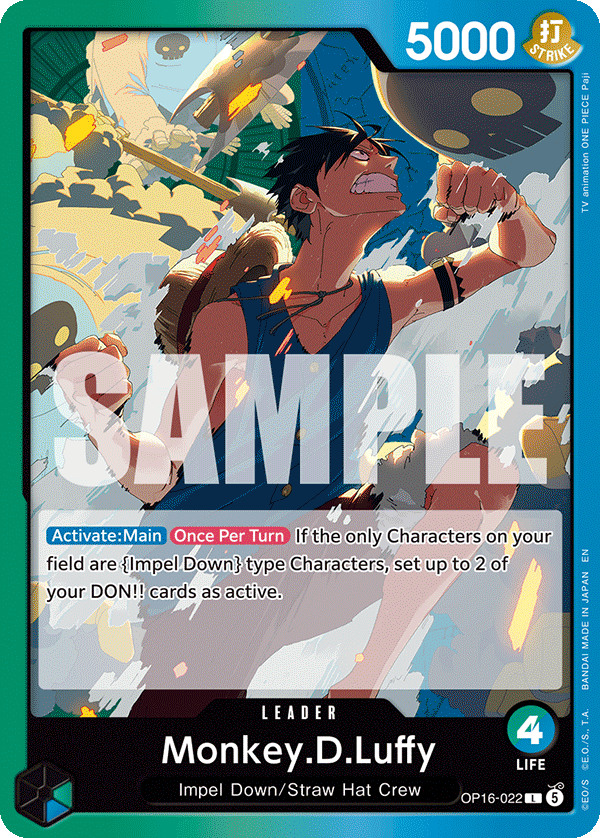 Monkey.D.Luffy (022) OP16-022 One Piece TCG