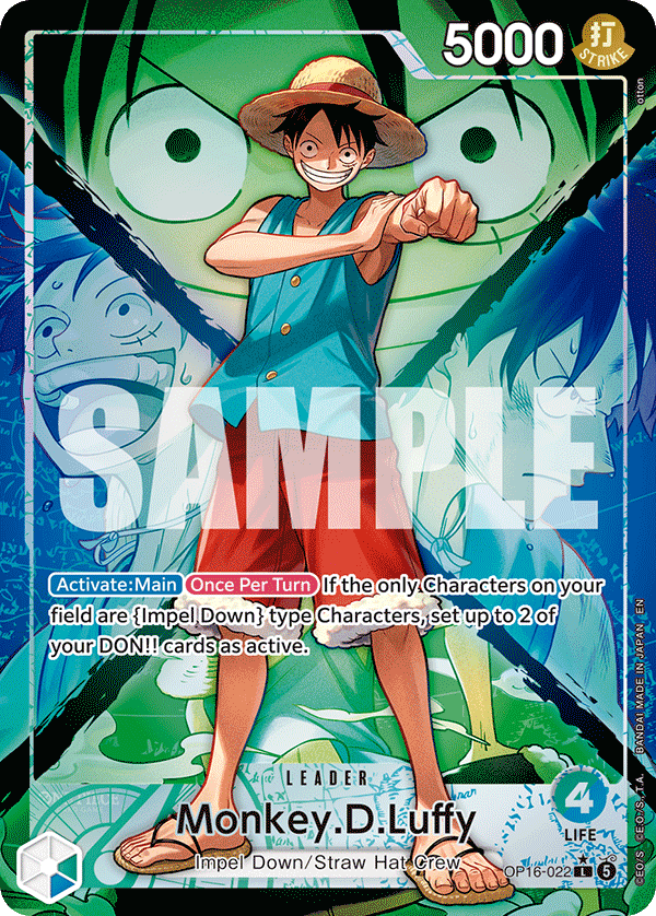 Monkey.D.Luffy (022) (Alternate Art) OP16-022_p1 One Piece TCG