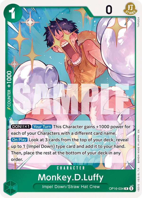 Monkey.D.Luffy (034) OP16-034 One Piece TCG