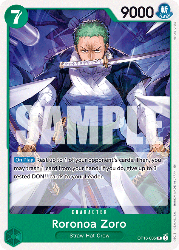 Roronoa Zoro (035) OP16-035 One Piece TCG