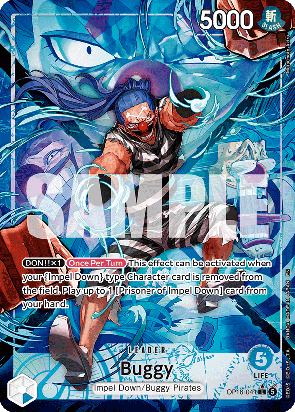 Buggy (041) (Alternate Art) OP16-041_p1 One Piece TCG
