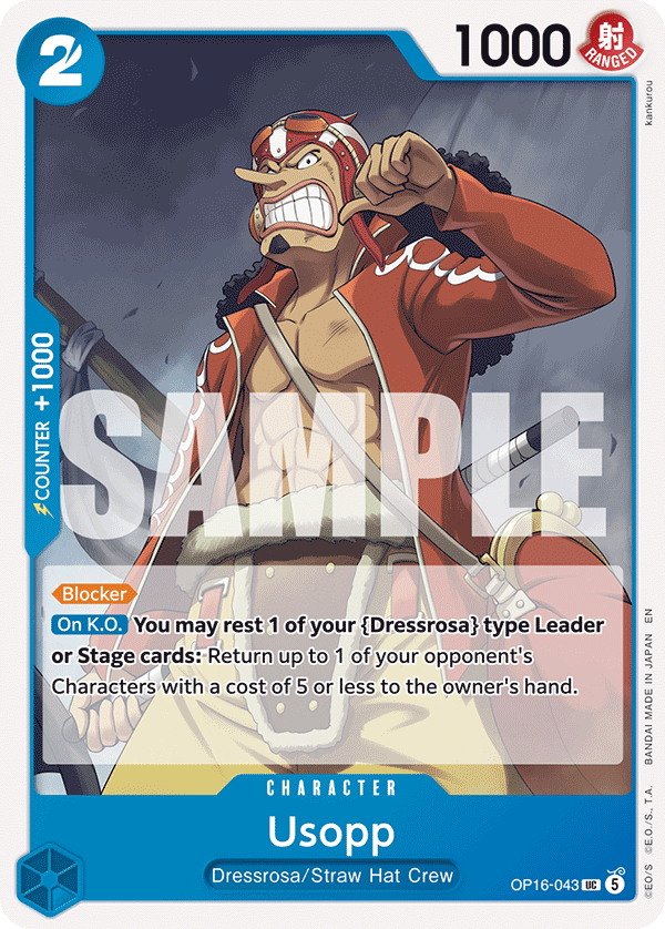 Usopp OP16-043 One Piece TCG