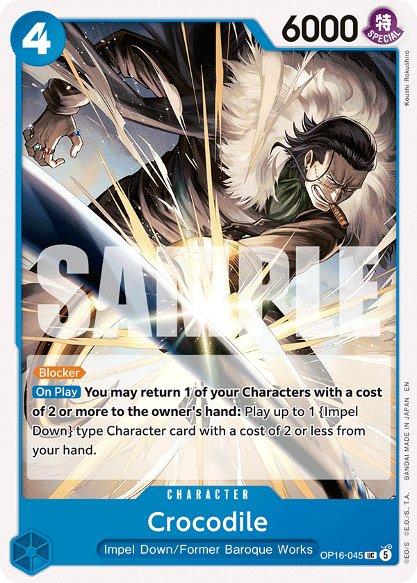 Crocodile OP16-045 One Piece TCG
