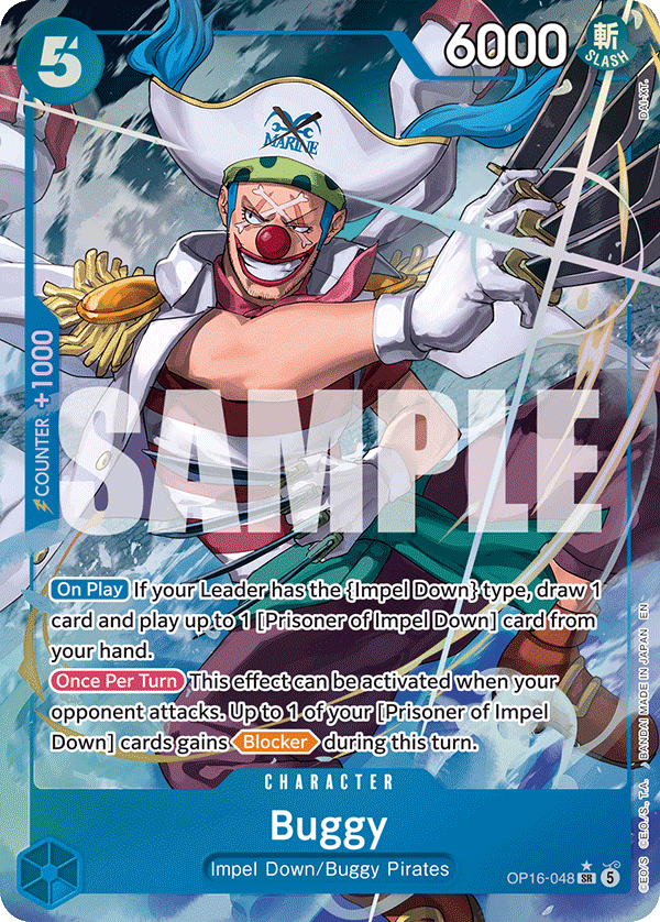 Buggy (048) (Alternate Art) OP16-048_p1 One Piece TCG