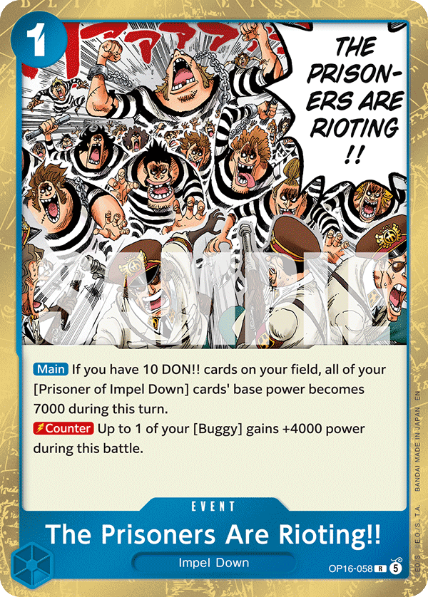 The Prisoners Are Rioting!! OP16-058 One Piece TCG