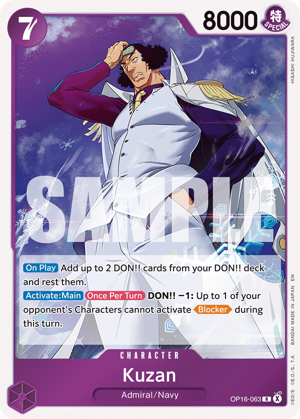 Kuzan OP16-063 One Piece TCG