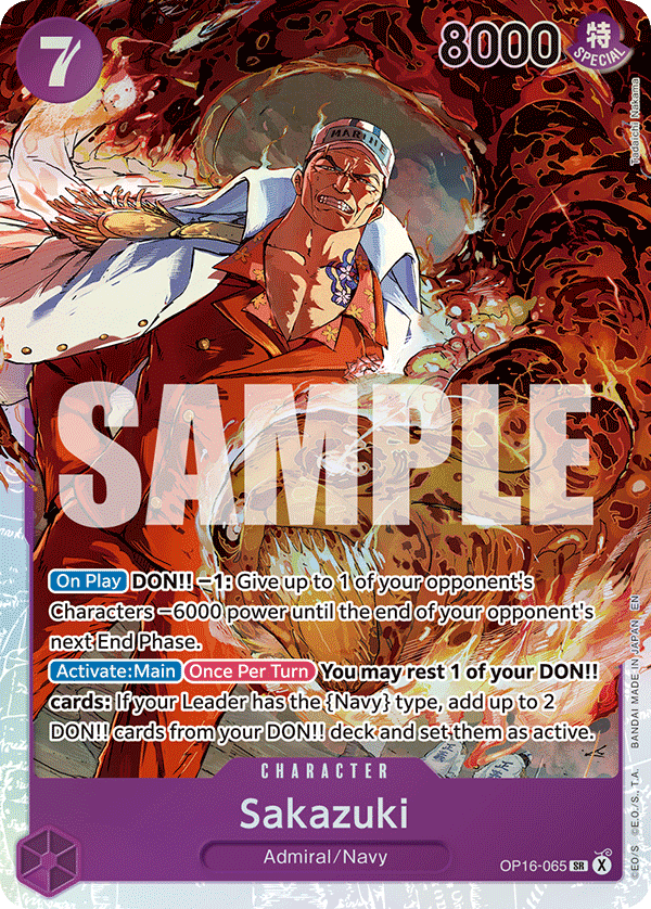 Sakazuk OP16-065 One Piece TCG