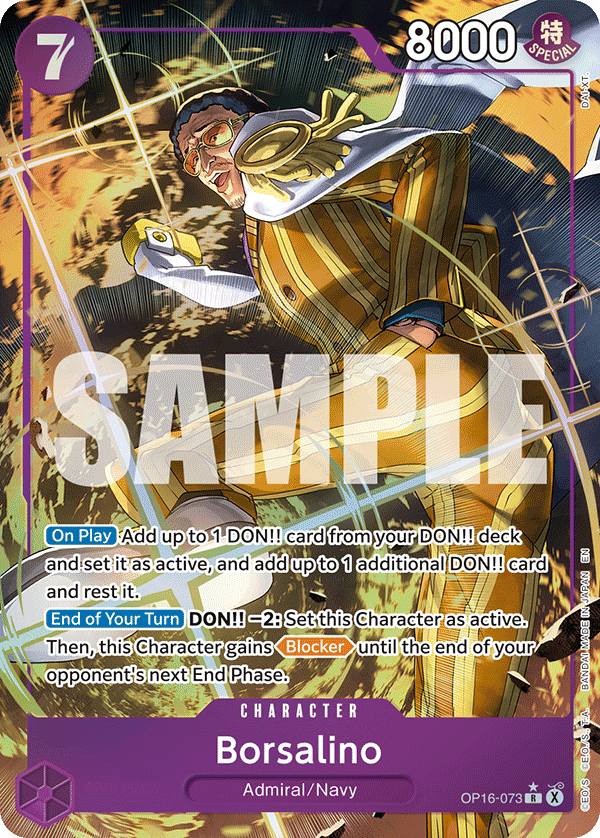 Borsalino (Alternate Art) OP16-073_p1 One Piece TCG