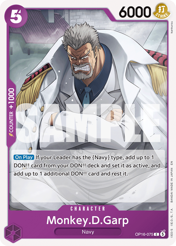 Monkey.D.Garp OP16-075 One Piece TCG