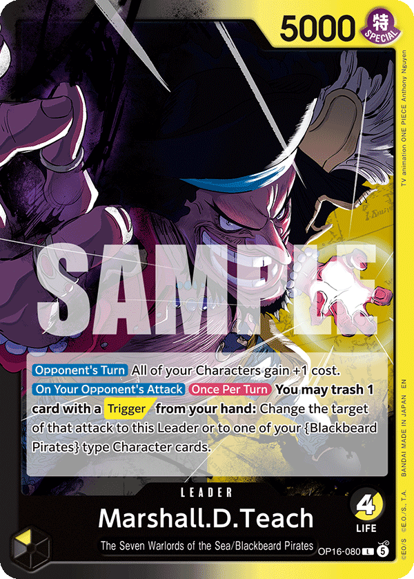 Marshall.D.Teach (080) OP16-080 One Piece TCG