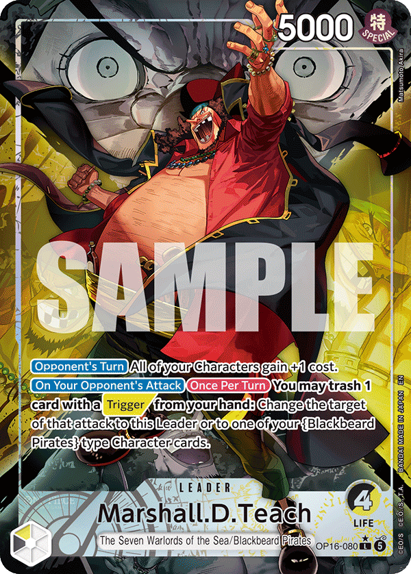 Marshall.D.Teach (080) (Alternate Art) OP16-080_p1 One Piece TCG