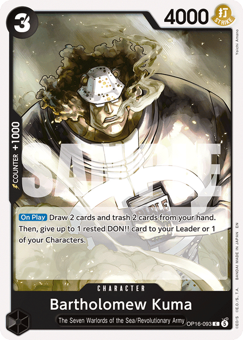 Bartholomew Kuma (093) OP16-093 One Piece TCG